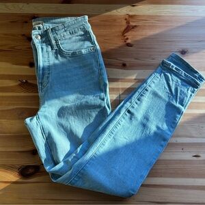Madewell women’s skinny jeans 26 light blue